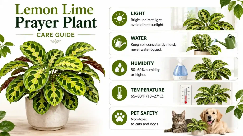 Lemon Lime Prayer Plant Care Guide